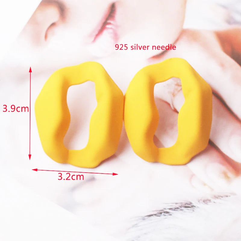 Yellow Color Hanging Earrings for Women Flower Dangle Earrings Korean Fashion Women's Earrings Party Gift pendientes mujer