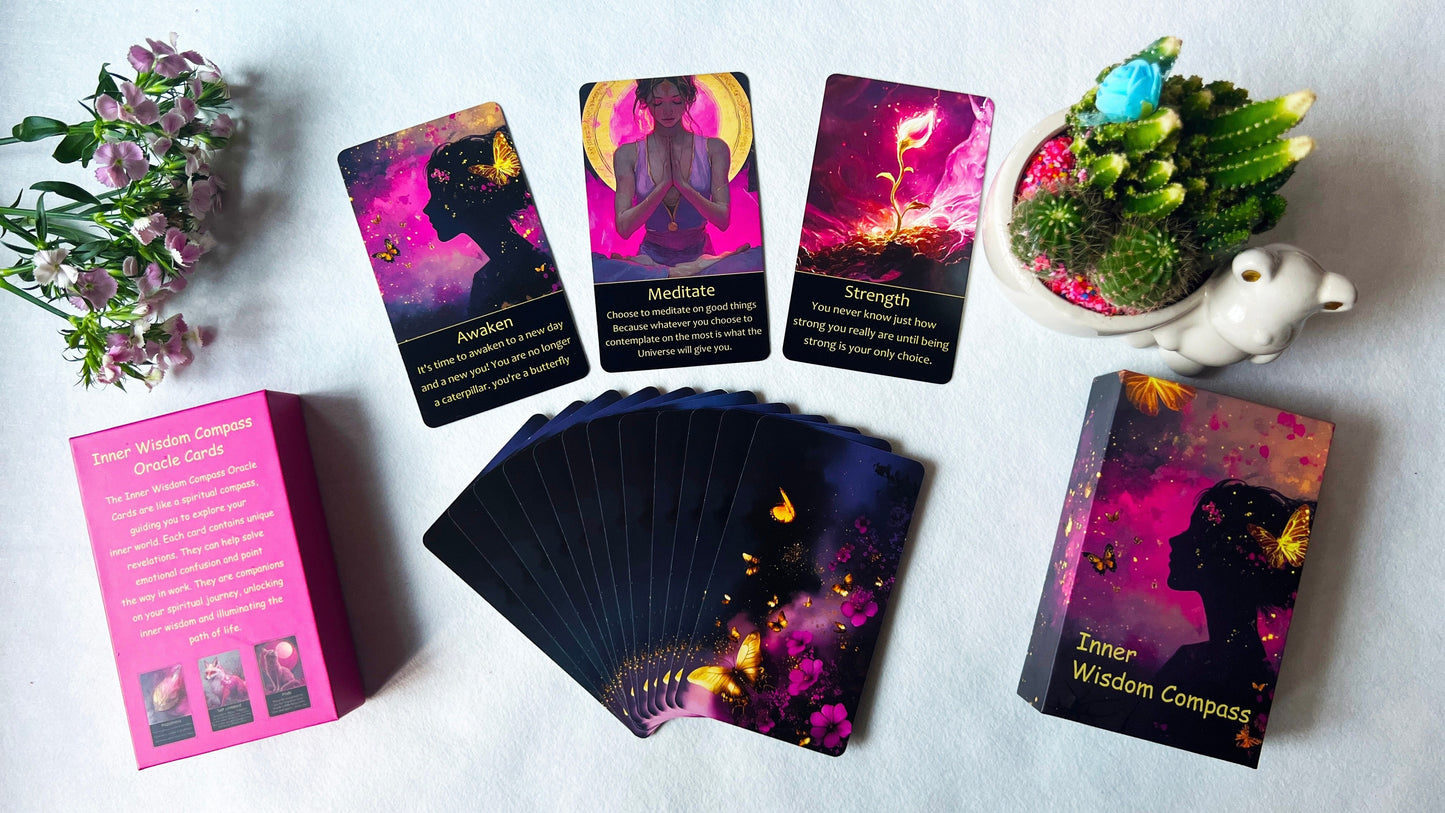 Oracle Cards And Tarot Cards for Beginners, Energy Healing Oracle Cards, Oracle Cards to Reveal Soul'S Truth, Clear Karmic