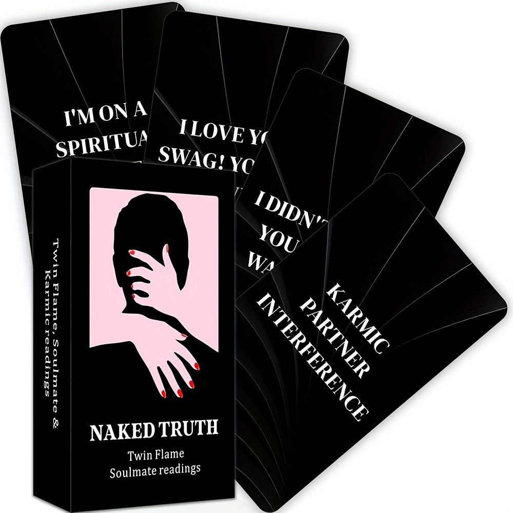 Love Oracle Cards, Naked Truth Oracle Deck, Soulmate Oracle Cards For Beginners, Perfect For Twin Flame And Soulmate Readings, Tarot Deck, 12x7 Cards, 54-Cards