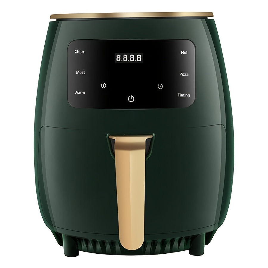 Extra-Large 4.5L Air Fryer with 800W Power, 360° Hot Air Circulation - Smart LED Touchscreen, Multi-Function Deep Fryer for Healthy Cooking