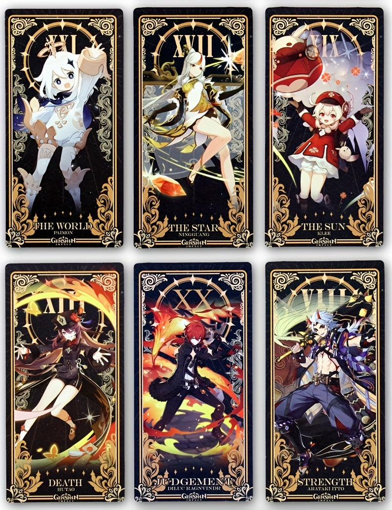 Anime Game Tarot Cards, Interactive Cards, Cartoon Cards, Anime Character Fan Divination Oracle Tarot Card, Fate Divination Cards, Halloween, Thanksgiving Day And Christmas Gifts