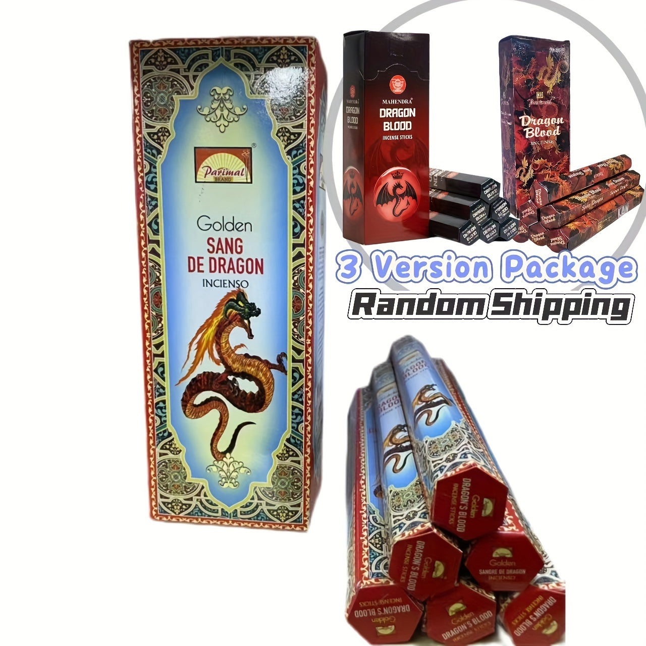 120 High-Quality Incense Sticks per Box, Dragon's Blood Attracting Wealth Home Aromatherapy, Used for Meditation, Yoga, Negative Energy Cleansing, Home and Office Decoration