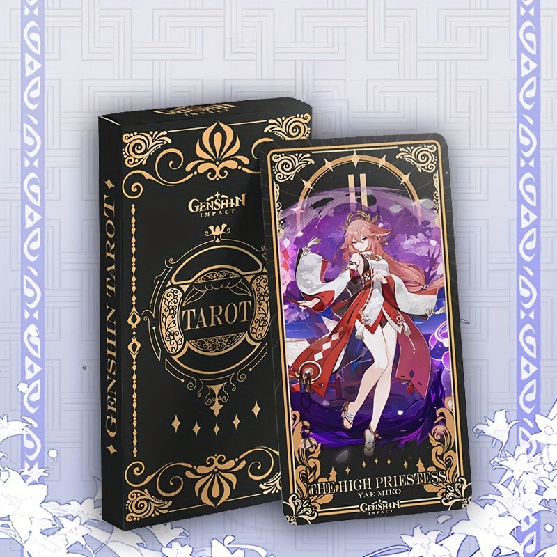 Anime Game Tarot Cards, Interactive Cards, Cartoon Cards, Anime Character Fan Divination Oracle Tarot Card, Fate Divination Cards, Halloween, Thanksgiving Day And Christmas Gifts