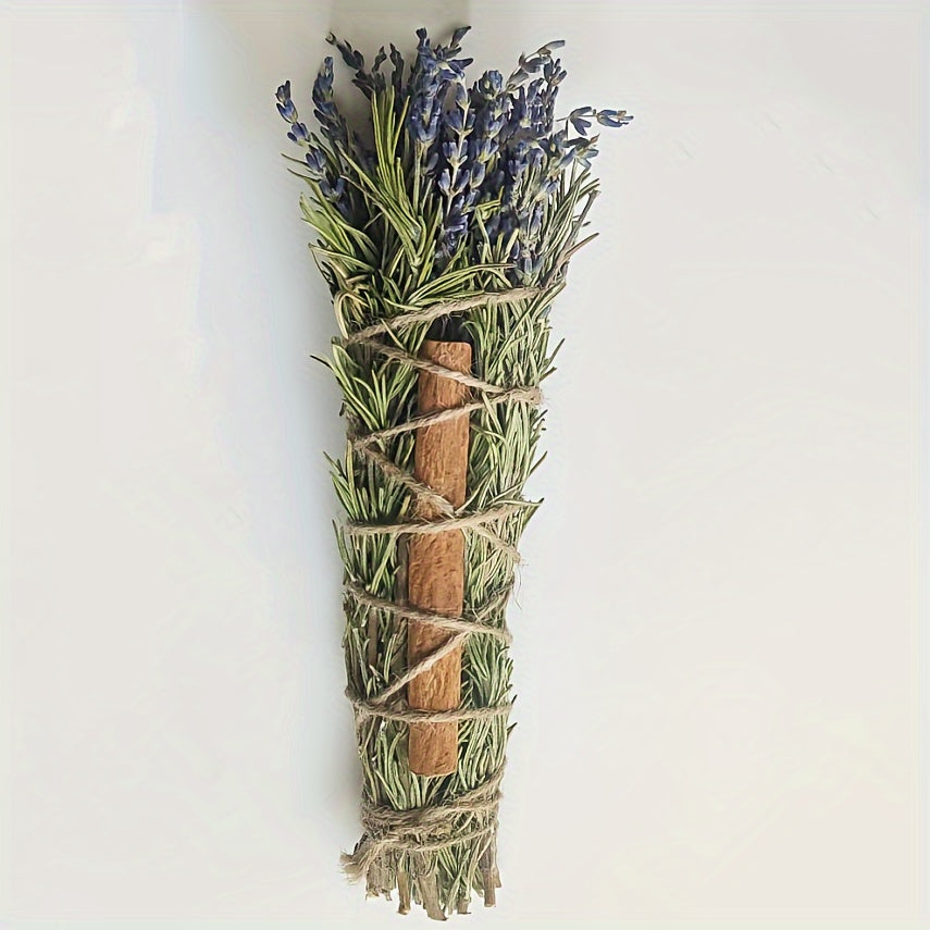 1pc/3pcs Natural Rosemary, Lavender, Cinnamon Plant Aromatherapy Sticks, Purifying Space Meditation, Holiday Gift, Natural Plant Essence for Relaxation and Calm