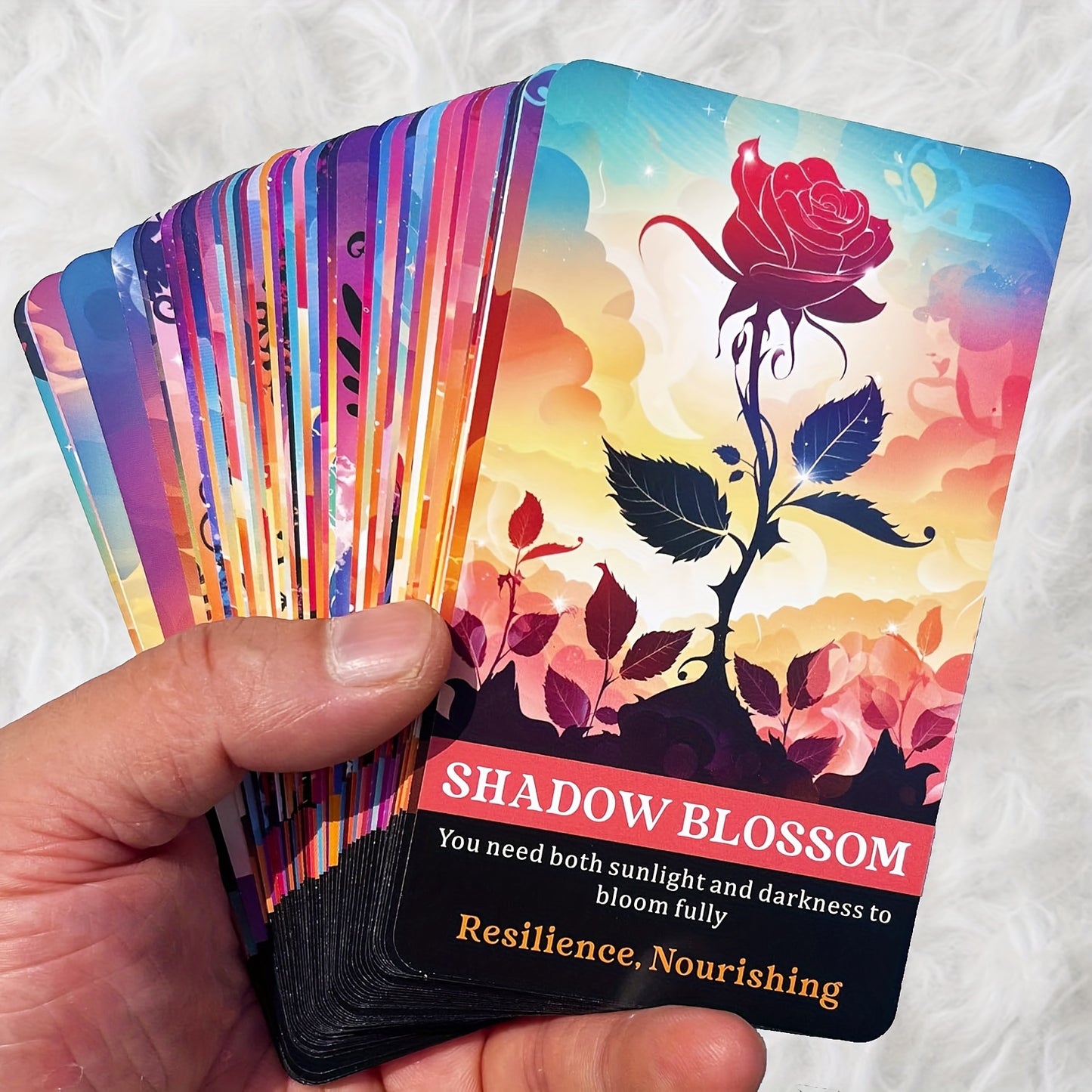 Silhouette Shadow Oracle Deck - 56-Card Divination Set For Beginners, Perfect For Party Fortune Telling & Relationship Guidance, Ages 14+