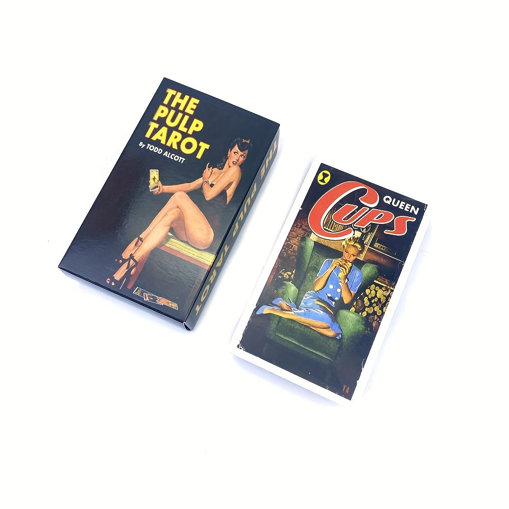 Authentic Original Size Pulp Tarot Deck with Paper Instructions Included