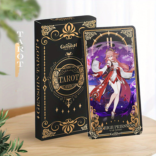 Anime Game Tarot Cards, Interactive Cards, Cartoon Cards, Anime Character Fan Divination Oracle Tarot Card, Fate Divination Cards, Halloween, Thanksgiving Day And Christmas Gifts