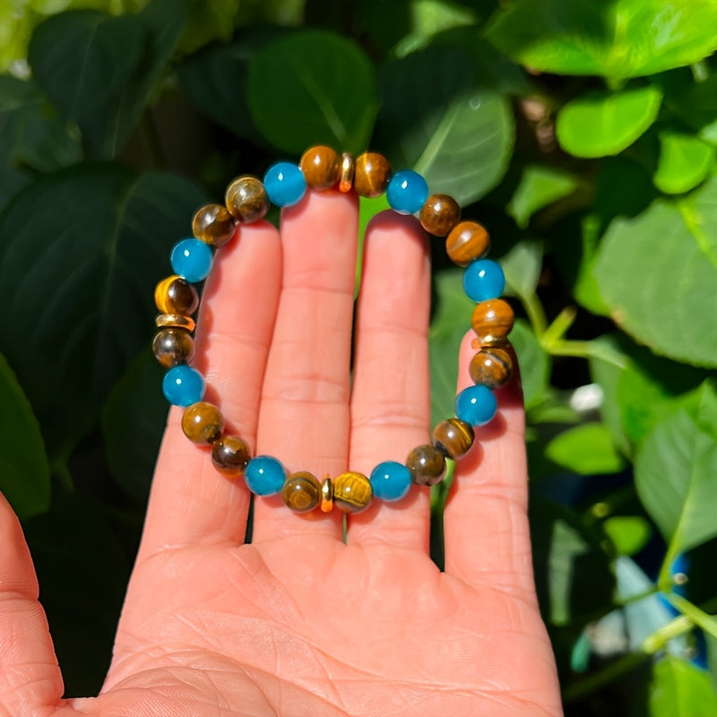 Boho-Chic Natural Stone Bracelet - Perfect for Casual Attire & Gifting