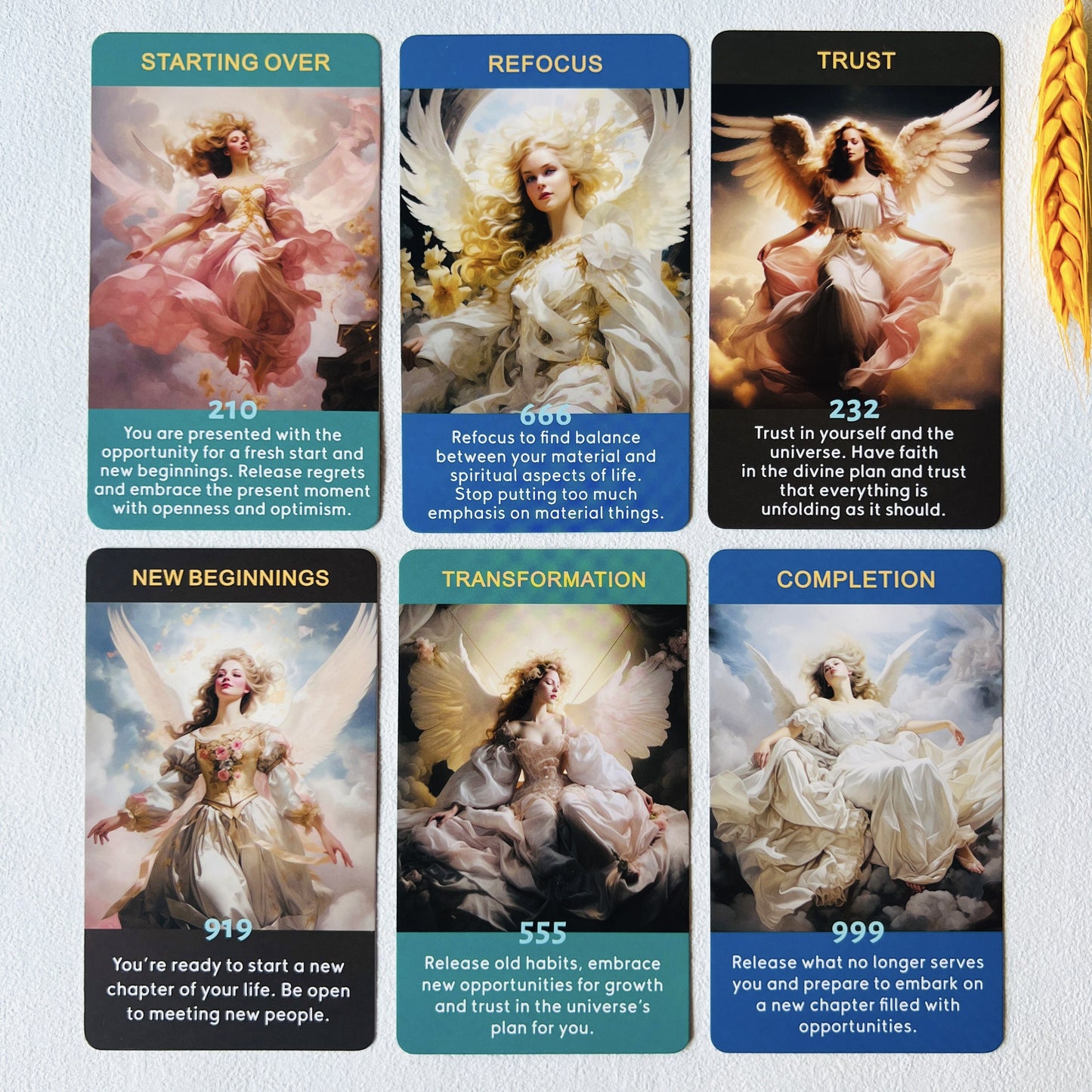 Angel Numbers Oracle Cards, Tarot Cards For Beginners, Enhance Your Spiritual Journey With The Angel Number Affirmation Cards