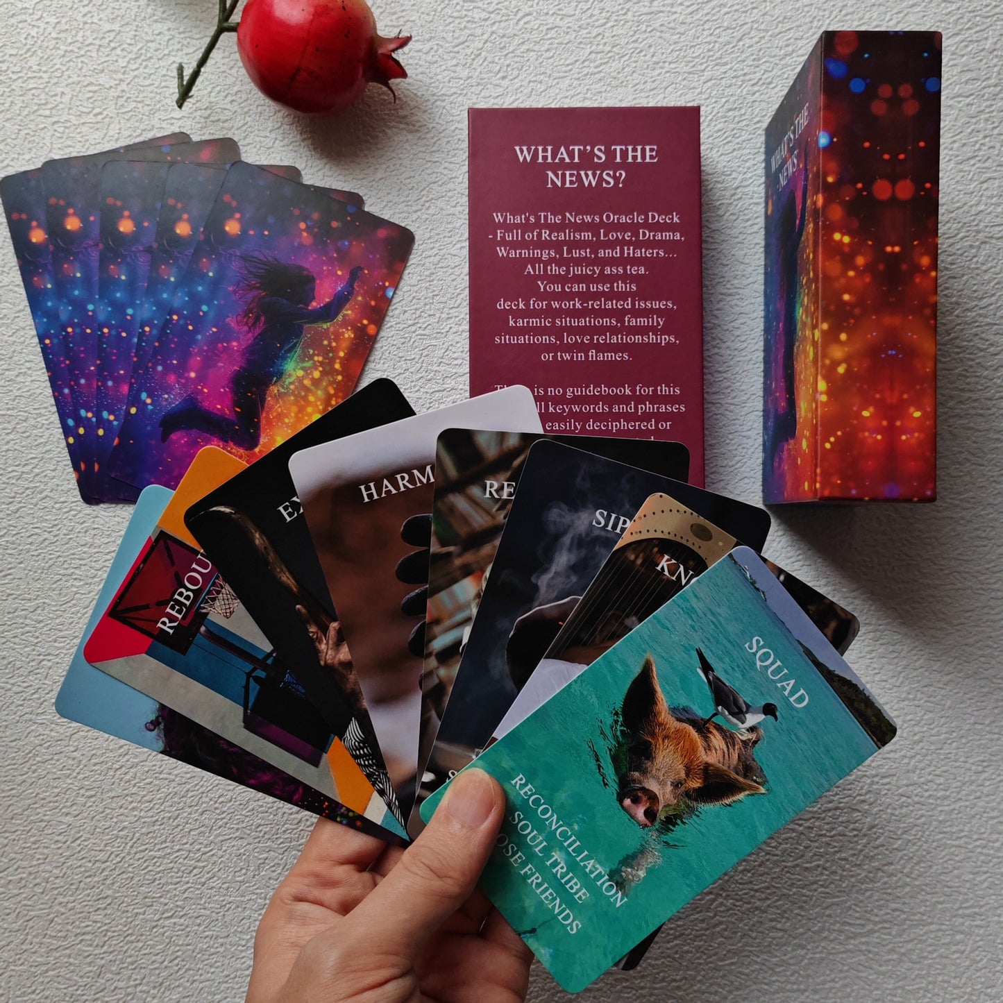 What's The News? Oracle Tarot - Revealing Hidden Truths In Love, Career, And Life! Applicable To Any Situation, Revealing Secrets In Relationships And Karma. Ideal Choice For Oracle Card Enthusiasts