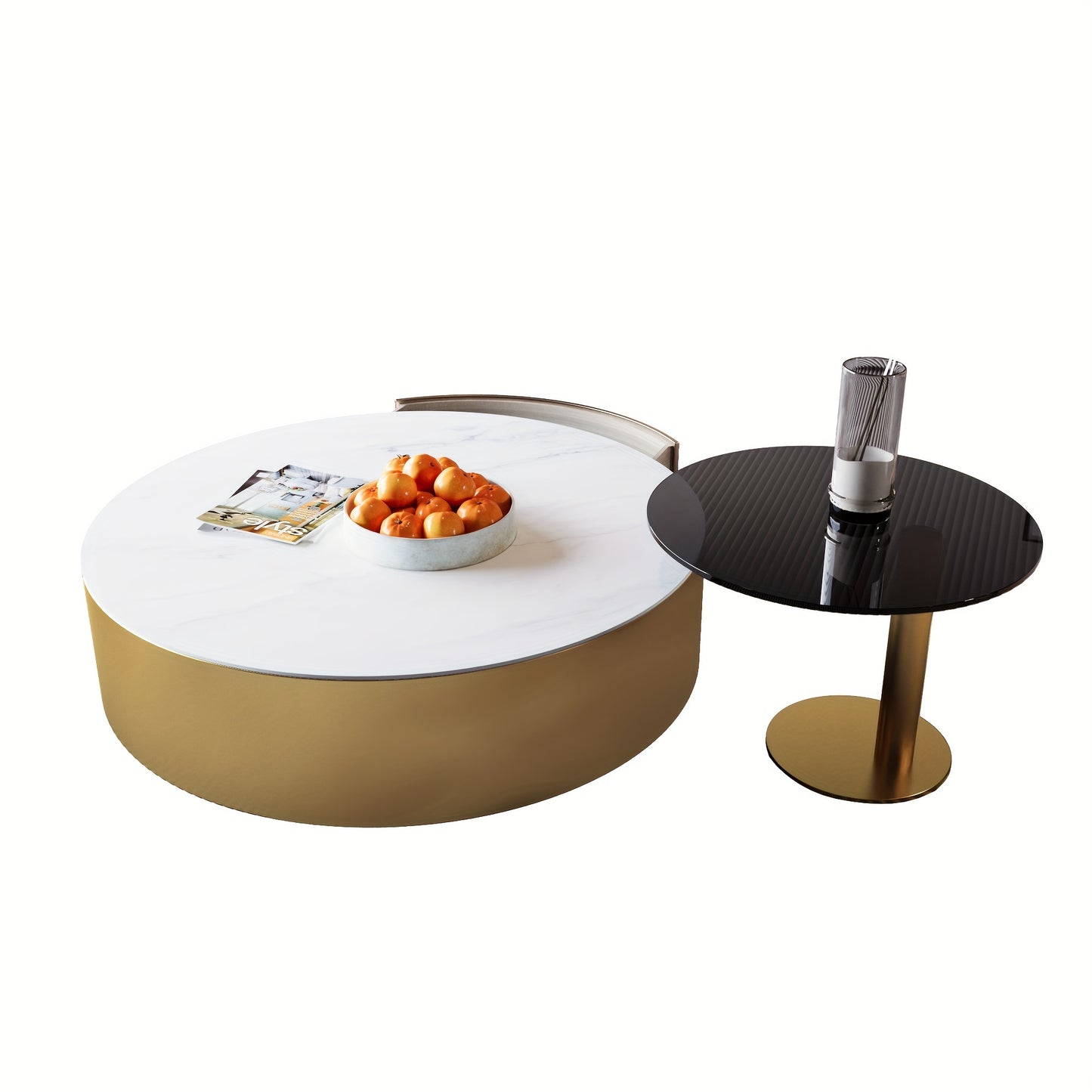 Modern Luxury 2-Piece Coffee Table Set