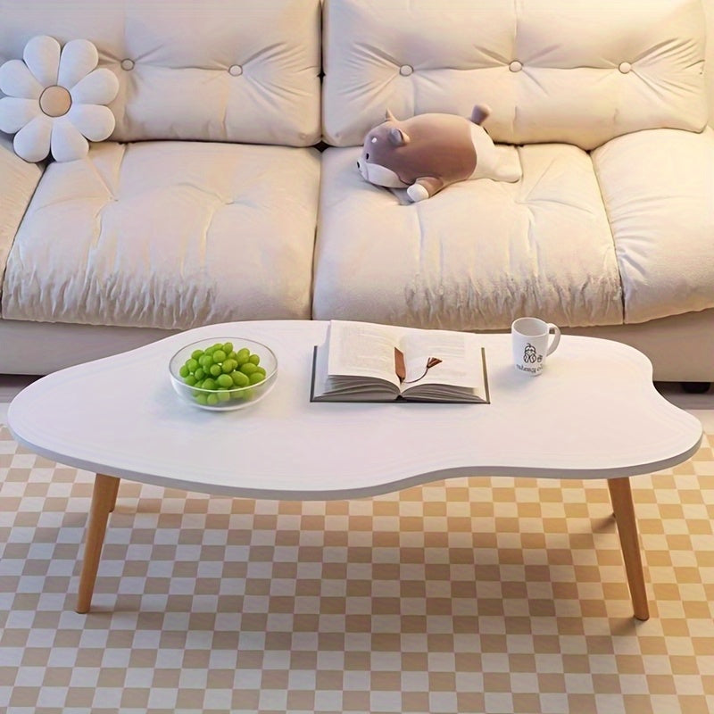 2pcs/1pc Modern Coffee Table Tea Table Small Table for Living Room Home Simple Modern Tea Table Small Apartment Cloud Coffee Table Balcony Table Shelf, Winter Living Room Storage Good