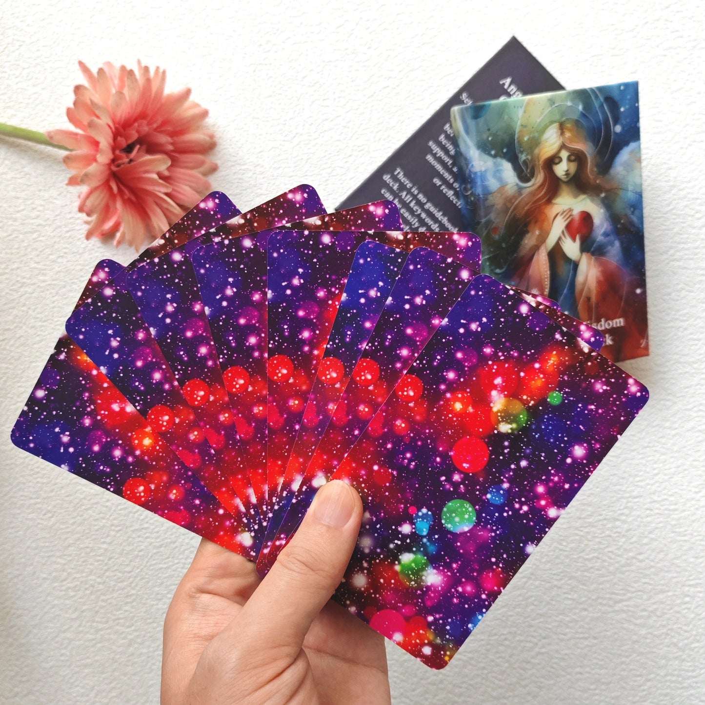 48 Angel Wisdom Oracle Card Set, Suitable For Beginners Oracle Card Set, Angel Digital Belief Card, Oracle Card, Guide Your Sacred Path, Christmas Gifts For Family And Friends