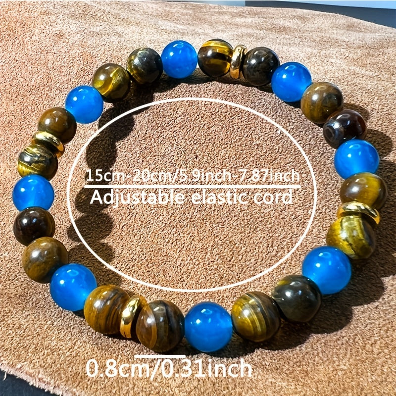 Boho-Chic Natural Stone Bracelet - Perfect for Casual Attire & Gifting