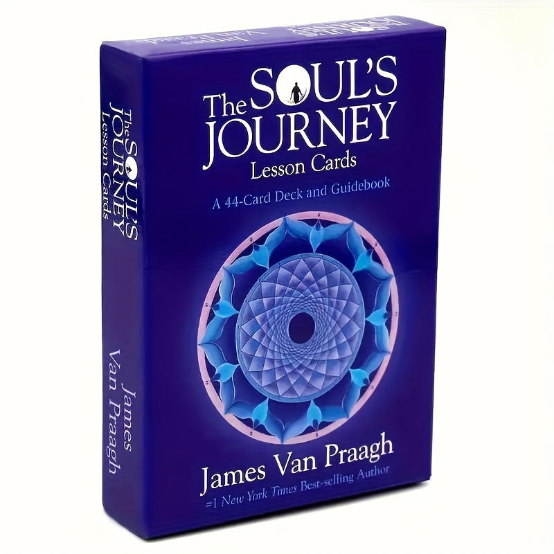 The Soul's Journey Lesson Cards by James Van Praagh - 44-Card Deck and Guidebook for Spiritual Guidance, Inspirational Wisdom, and Self-Reflection for Adults 14+ - Durable Cardboard Material