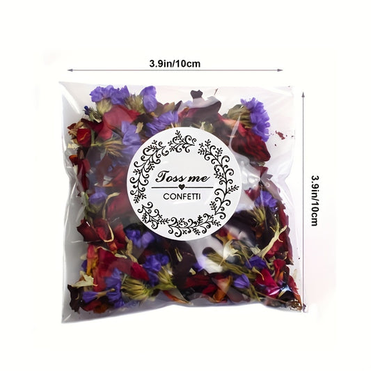 10pcs Dried Rose, Jasmine & Forget-me-not Petals High-Quality Wedding Confetti for Romantic Exits and Decorations