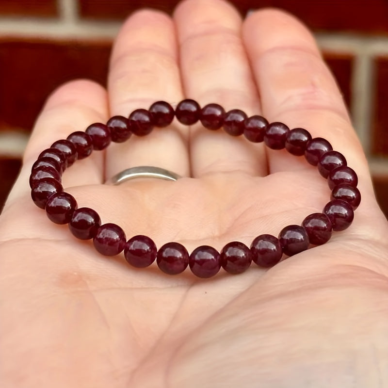 1pc/Red Garnet Bracelet Perfect Natural Red Gem Blessing Bracelet